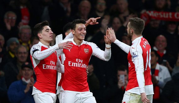 اوزیل در 100 بازی 36 پاس گل داده است