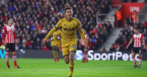 برتری پرگل تاتنهام در زمین ساوتهمپتون