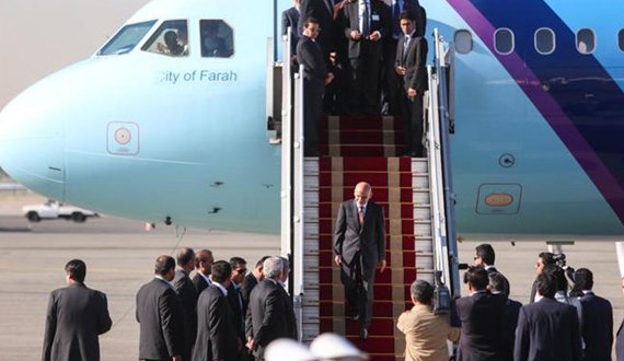 اشرف غنی، رئیس جمهور کشور دقایقی پیش وارد تهران شد