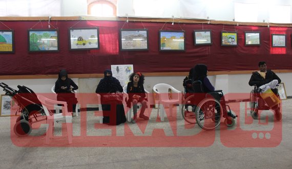 نمایشگاه نقاشی معلولان تحت نام فراتر از هنر در هرات راه اندازی شد