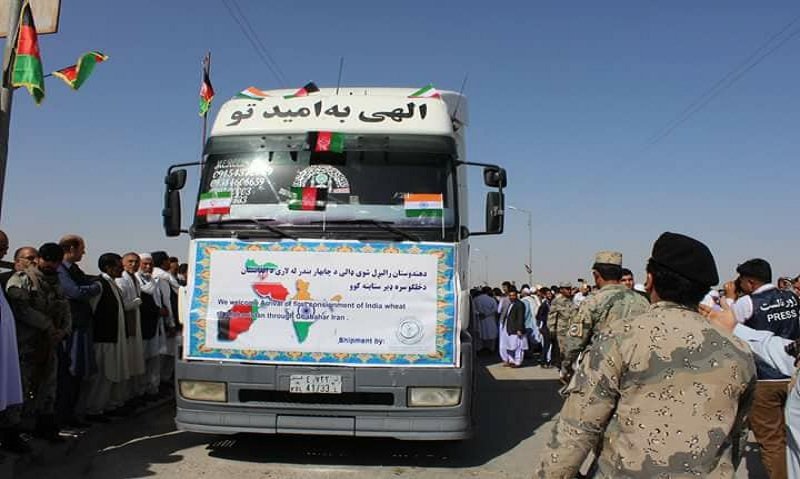 دزدی شدن 8 موتر گندم از کمک‌های هند به غور
