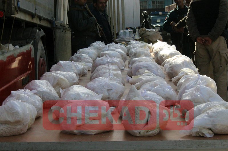 پولیس هرات یک محموله بزرگ مواد مخدر را کشف کرد