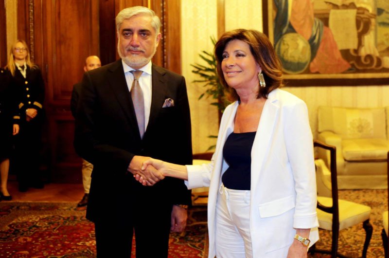 رئیس اجراییه افغانستان با رئیس مجلس سنای ایتالیا دیدارکرد