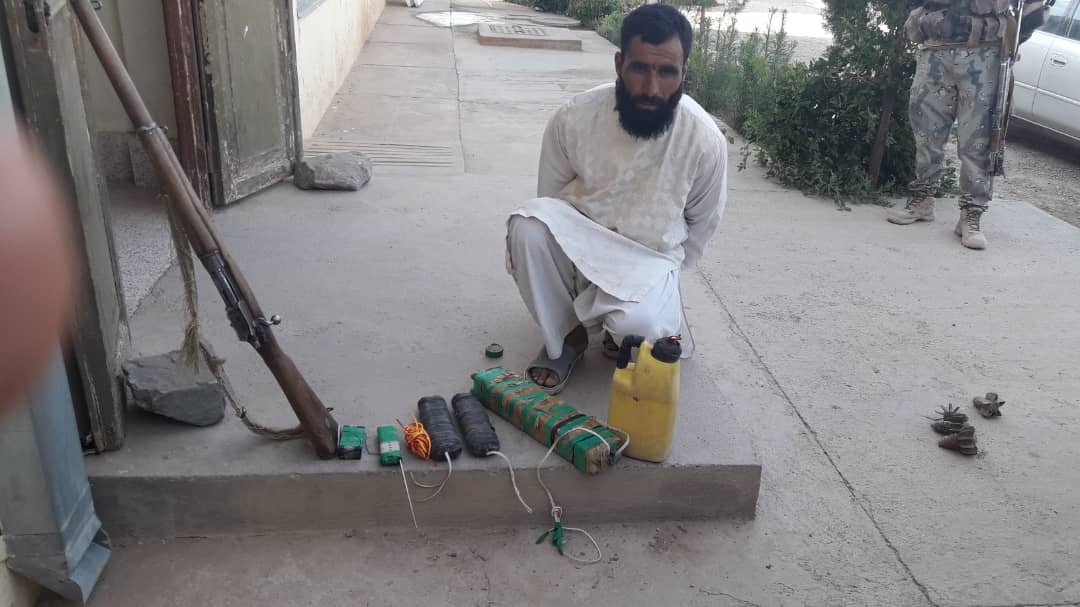 یک ماین ساز حرفه ‌ای گروه طالبان مسلح در هرات بازداشت شد