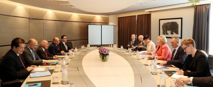 رئیس‌جمهور غنی در بروکسل با صدراعظم نروژ دیدار کرد