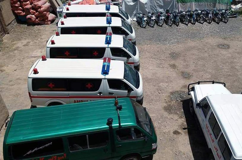 بخش صحی در ولایت غور مجهز به 4 دستگاه آمبولانس شد