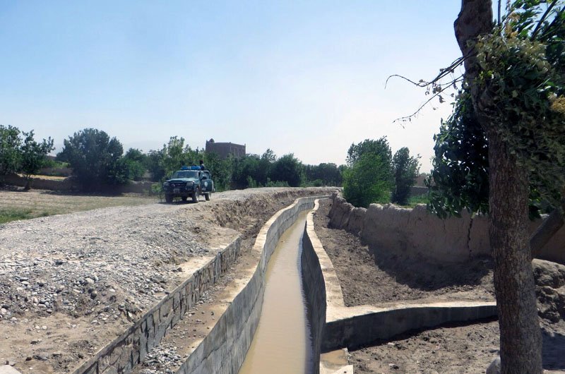 16 کانال آبیاری در ولسوالی پشتون زرغون به بهره برداری رسید