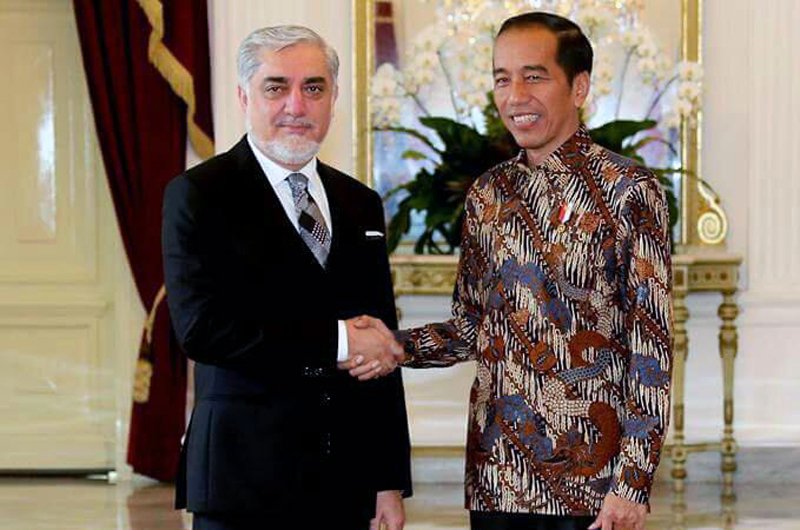 عبدالله عبدالله با رییس جمهور اندونیزیا دیدار کرد