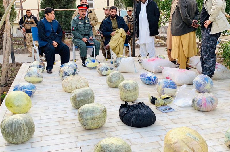 پولیس هرات 570 کیلو مواد مخدر را ضبط کرد