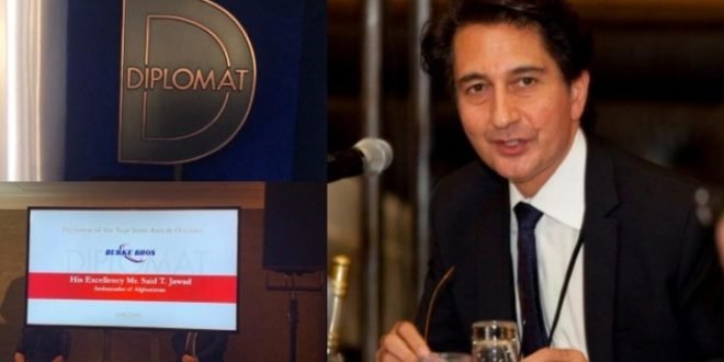 سفیر افغانستان در بریتانیا، دیپلمات برتر آسیا شد
