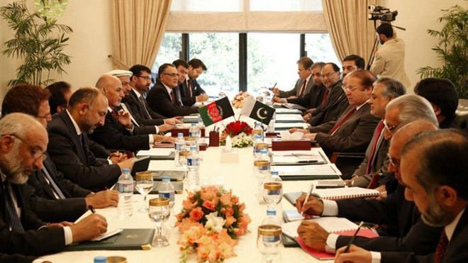رهبران سیاسی پاکستان با رییس‌جمهور افغانستان دیدار کردند