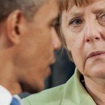 مرکل برای گفتگو برای حل منازعات اوکراین وارد آمریکا شد