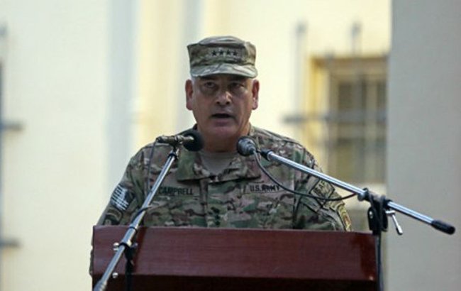 دیدار فرمانده نیروهای ایتلاف با راحیل شریف فرمانده ارتش پاکستان