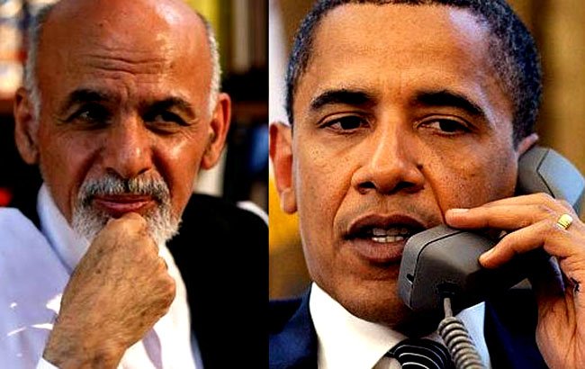 کنفرانس ویدئویی رییس‌جمهور غنی با اوباما