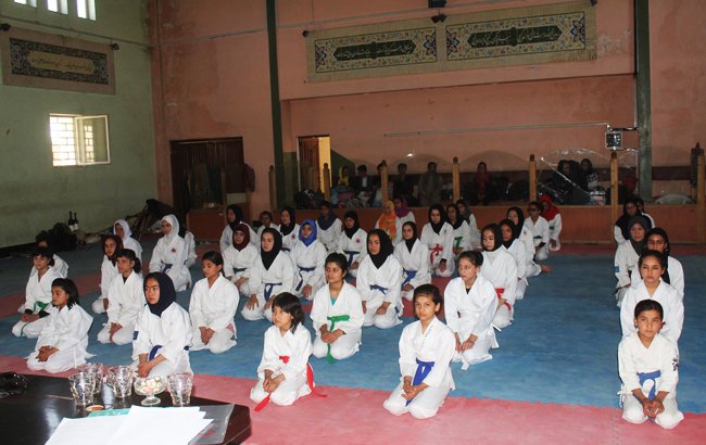 مبارزه بانوان کاراته کار برای عضویت تیم منتخب کابل