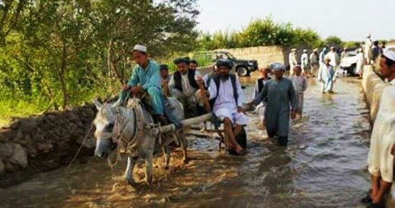 طغیان آمو جوزجان را آسیب زد