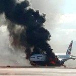 هواپیمایی در امریکا پس از بر خواستن آتش گرفت