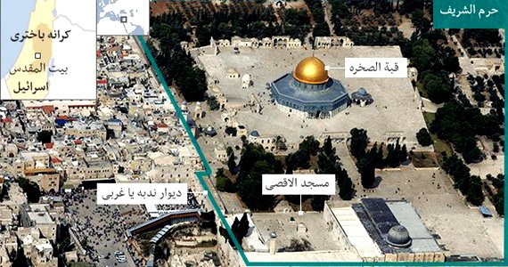 پولیس اسرائیل در مسجدالاقصی درگیر شده