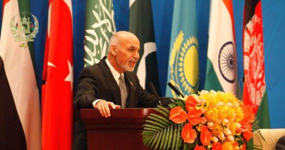رییس‌جمهور غنی در نشست قلب آسیا سخنرانی کرد