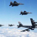 نمایش قدرت امریکا در نزدیک مرز کوریای شمالی