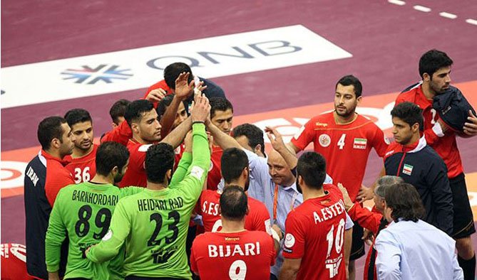 هندبال عربستان بر ایران غلبه کرد