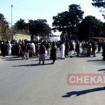 باشندگان گذره دست به تجمع اعتراضی زدند