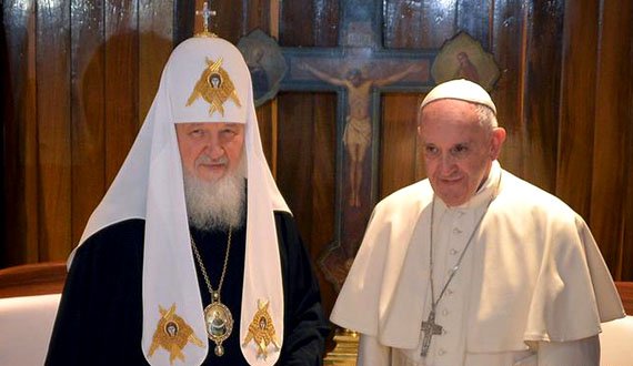 دیدار رهبران ۲ شاخه بزرگ مسیحیت در کوبا