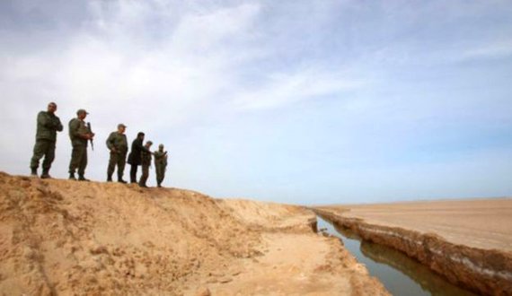 مرحله اول ساخت موانع امنیتی در تونس به پایان رسید