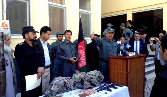 نمایش دستاوردهای ۱۰ روزه پولیس در هرات