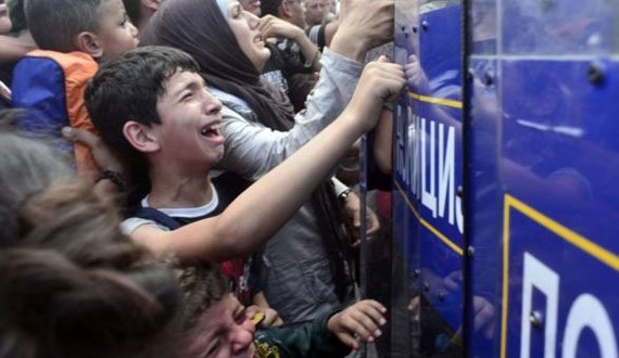 وضعیت بحرانی مهاجران در مرز مقدونیه