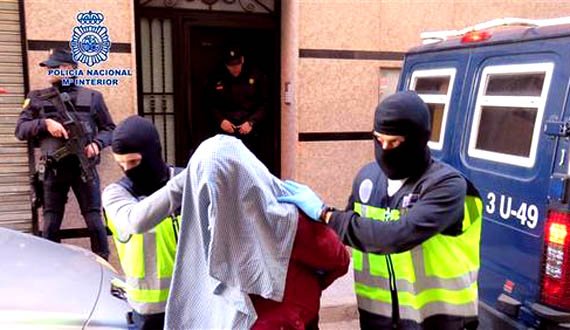 پولیس اسپانیا ۷ شهروند مشکوکش را بازداشت کرد
