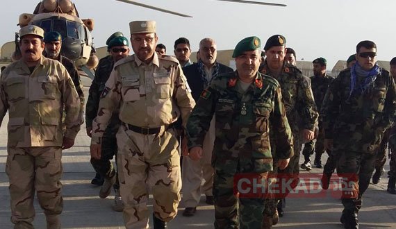 مقام های ارشد نظامی کشور به خاک فراه قدم گذاشتند