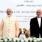 غنی، مدال افتخار غازی امان‌الله خان را به مودی اهدا کرد