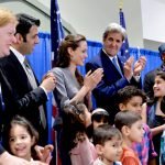 جان کری و آنجلینا جولی در مراسم افطاری