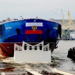 روسیه بزرگ‌ترین کشتی یخ‌شکن اتمی دنیا را به آب انداخت