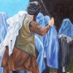 پناهجوی افغانی که دردهای زنان را به تصویر می‌کشد