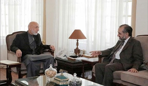 سفیر پاکستان با حامد کرزی دیدار کرد