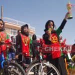 برگزاری مسابقه دوچرخه سواری بانوان در هرات