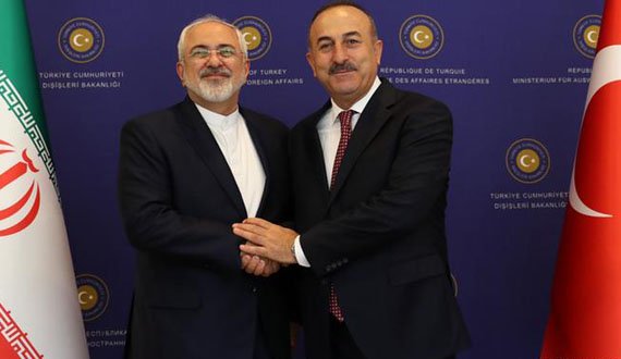 وزیرخارجه ترکیه از تهران دیدن کرد