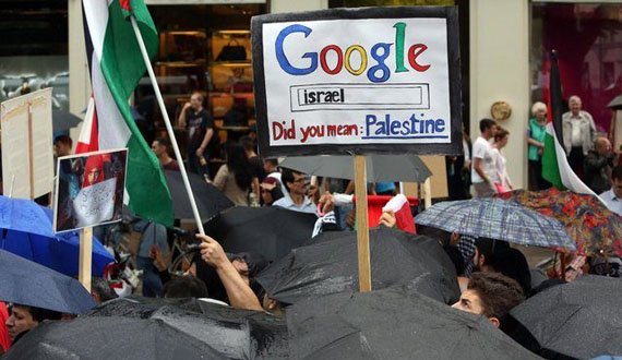 ادعای گوگل در مورد حذف فلسطین از نقشه‌ها