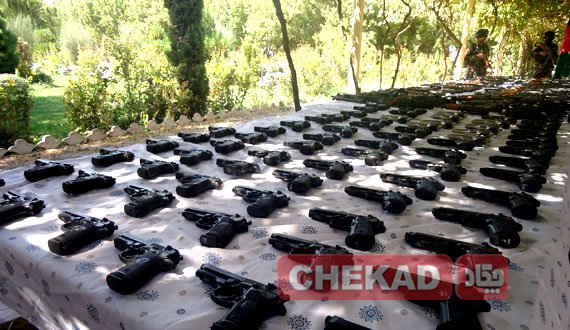 کشف و ضبط یک محموله بزرگ سلاح در هرات