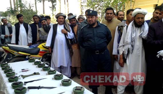 دستگیری ۳ دزد و کشف ۲۴ حلقه ماین از سوی پولیس انجیل در ایام عید