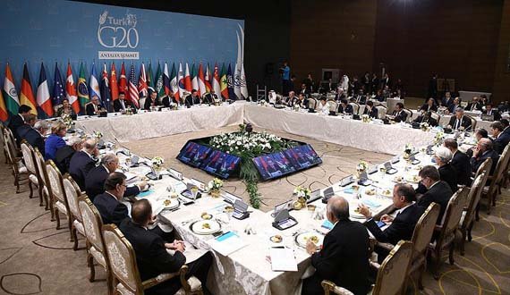 اقتصاد جهانی و مبارزه با داعش در صدر مذاکرات روز نخست سران گروه بیست