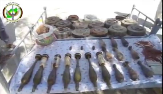 کشف دو انبار مهمات طالبان در نیمروز