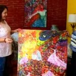 لیلا با حرف “ع” نقاشی می‌کند