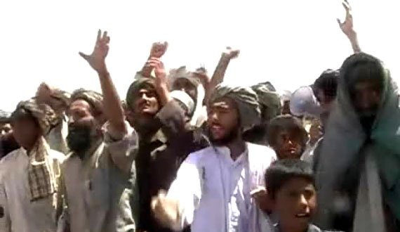 باشندگان شیدایی به ضد زمین‌‌خواران تظاهرات کردند