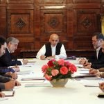 جلسۀ فرماندهی کل قوای مسلح تحت ریاست محمد اشرف غنی رئیس جمهوری کشور، در ارگ دایر شد