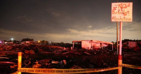 کشته شدن چندین نفر در آتش‌سوزی و انفجار در مکزیک