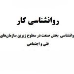 روانشناسی کار