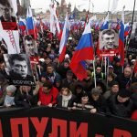 راهپیمایی روسی‌ها به‌خاطر ترور بزرگترین منتقد پوتین